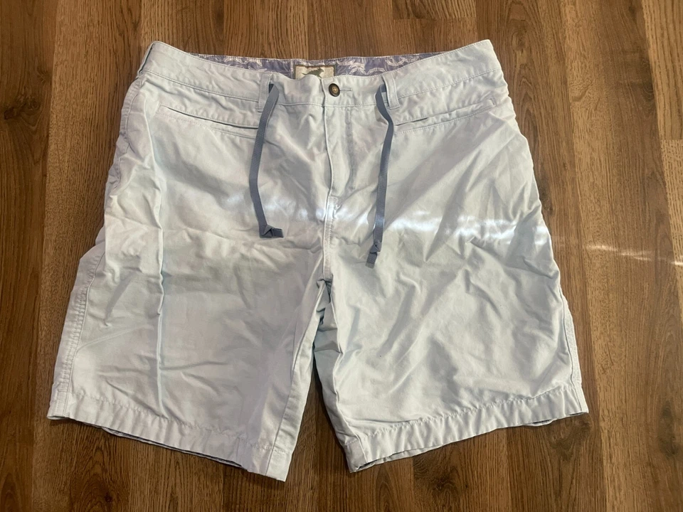 Shorts Horny Toad, Feminino Tamanho 10, Azul, Cordão Cintura - Imagem 1 de 4