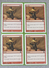 MAGIC THE GATHERING ENRAGE - 4XPLAYSET - 8TH/EIGHTH EDITION - UNCOMMON - LP