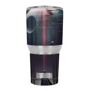 Skin Decal for RTIC 30 oz Tumbler Cup (6-piece kit) / Darth at Death Star - Picture 1 of 1