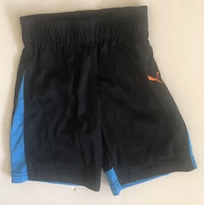 Puma Boy’s Kids Black & Blue Shorts Size 24 Months Fast Shipping! - Picture 1 of 3