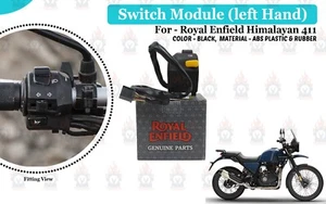 Royal Enfield para el Himalaya "411 módulo de interruptor negro lado izquierdo" - Imagen 1 de 7