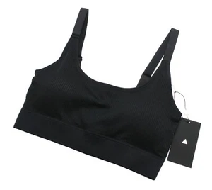Vitality The Nova Sports Bra Women Large Seamless Removable Padding Black - Picture 1 of 4