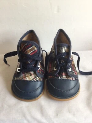 Zapatos Solal Niño Pequeño Azul Talla 13 Con Cordones Hechos en México  Foto 1 de 4