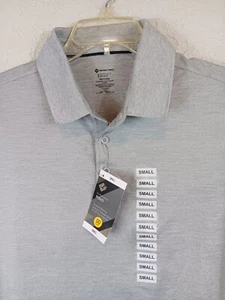 Men's Performance Polo Shirt Size S  Makers Mark Logo Gray - Picture 1 of 8