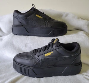 Sneakers Puma donna nere Karmen Rebelle in pelle con plateau 387212-15 taglia US 7,5 - Foto 1 di 17