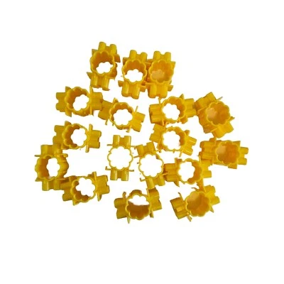 Quercetti Skyrail Suspension Roller Coaster 17 Pieces Yellow Connectors Parts - Image 1 of 3