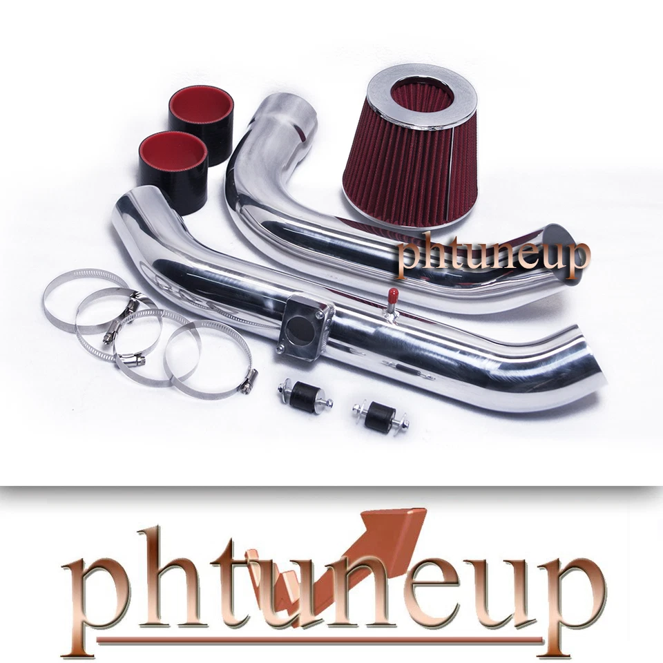 KIT SISTEMA ADMISIÓN AIRE FRÍO MITSUBISHI ECLIPSE 2.4 2.4L NEGRO ROJO AJUSTE 2006-2011 Foto 1 de 1