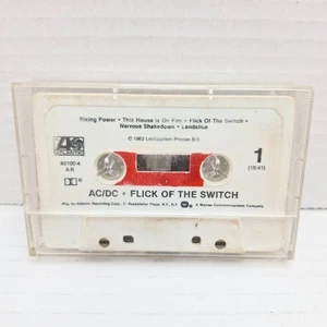Vintage 1983 AC/DC Flick of the Switch Cassette Tape Atlantic Recording Corp. - Picture 1 of 2