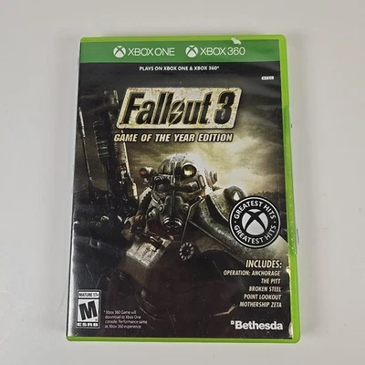 Fallout 3: Game Of The Year Edition Greatest Hits Xbox One Xbox 360 Video Game  - Image 1 of 4