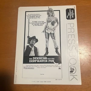 Die Herzogin und der Schmutzwasserfuchs Pressebuch Handbuch Filmwerbung 1976 Goldie Hawn - Bild 1 von 18