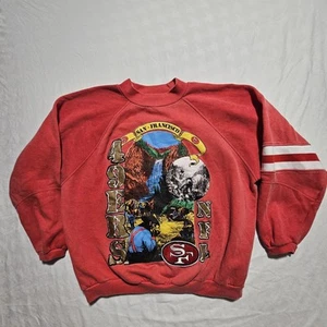 Vintage San Francisco 49ers Apex One Crewneck Sweatshirt XL 80s 90s RARE Faded! - Picture 1 of 14
