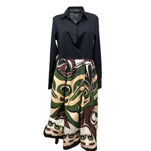 Sara Roka Elenat Faille Dress in Totem 42 US 6 - Picture 1 of 4