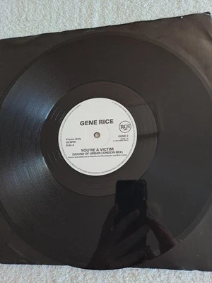 Gene Rice - You're A Victim 12" Vinyl Single PROMO COPY TESTED VG+ - Image 1 of 3