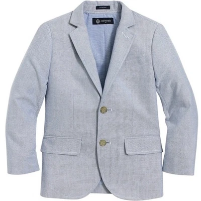 Blazer Crewcuts J Crew Thompson para niños azul claro espiga talla 14 nuevo sin etiquetas $119 Foto 1 de 4