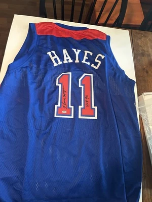 БЕЛАЯ ФУТБОЛКА С АВТОГРАФОМ ВАШИНГТОНА ПУЛИ ЭЛЬВИНА ХЕЙЗА с надписью Schwartz сертификат подлинности - Изображение 1 из 3