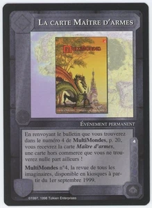 La Carte Maître D' Armes Middle-Earth FRENCH PROMO - MINT & UNPLAYED - Picture 1 of 2