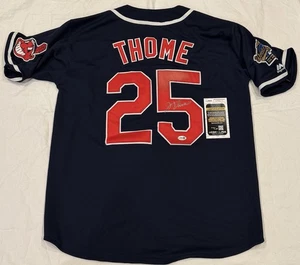 Jim Thome Signed Autographed Cleveland Indians Jersey JSA COA See Pics - Picture 1 of 4