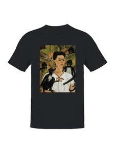 Camiseta para mujer Frida Kahlo mujer con monos en un entorno tropical - Imagen 1 de 15