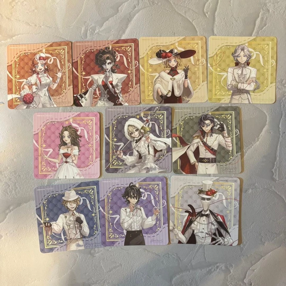 Identity V Coaster Complete Set 10 pcs THE Character Cafe Limited - Image 1 of 1