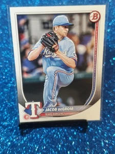 2025 Bowman Baseball #28 Jacob deGrom Texas Rangers - Bild 1 von 2