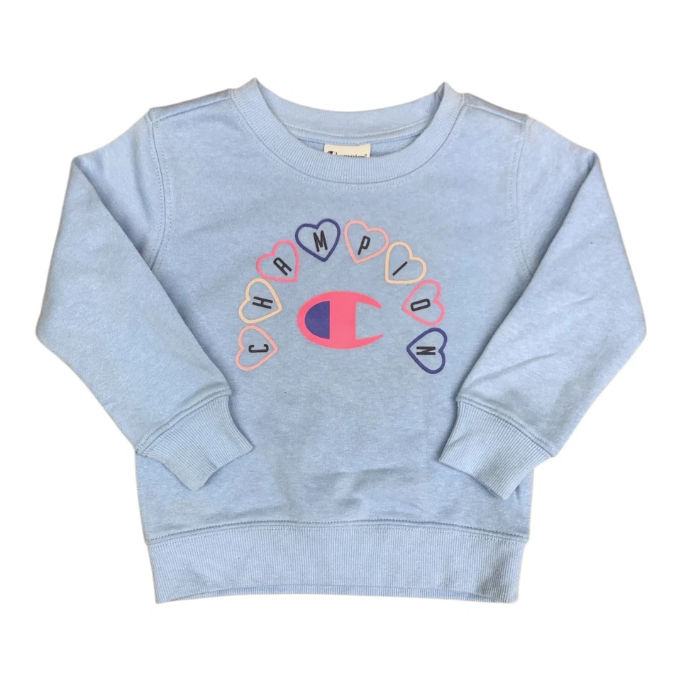 Conjunto de 2 piezas de falda corta polar Champion para niña, cuello redondo, puños/dobladillo acanalados Foto 1 de 1