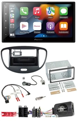 Pioneer DAB Bluetooth 2DIN USB Lenkrad Autoradio für Hyundai i10 2009-2013 schwa - Bild 1 von 4