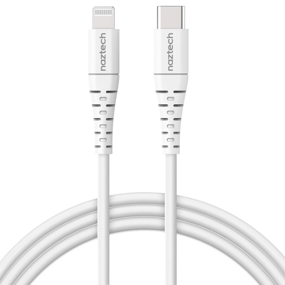 Naztech PD MFI to USB-C Cable 6ft., Certified for use with Apple Devices  - Image 1 of 4