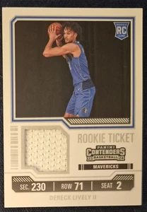 Derek Alivive II RC 2023-24 Contenders Rookie Ticket Jersey RELIC PATCH #RTS-LIV - Bild 1 von 2