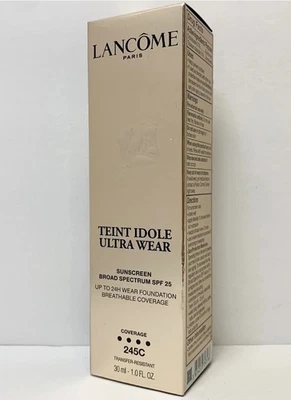 Lancome Teint Idole Ultra Wear SPF 25 Foundation 245C -30ml 1 oz NEW Exp: 11-25 - Image 1 of 4