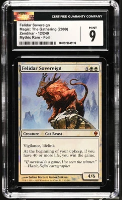 FELIDAR SOVEREIGN Zendikar Foil Mythic CGC 9 MTG [Nostalgium] - Image 1 of 2