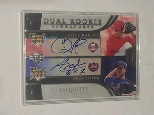 2006 UD Exquisite Cole Hamels Soler Dual Signatures Silver /55 - Bild 1 von 2