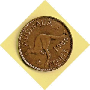 AUSTRALIA - 1950 KING GEORGE VI ONE PENNY - Picture 1 of 2