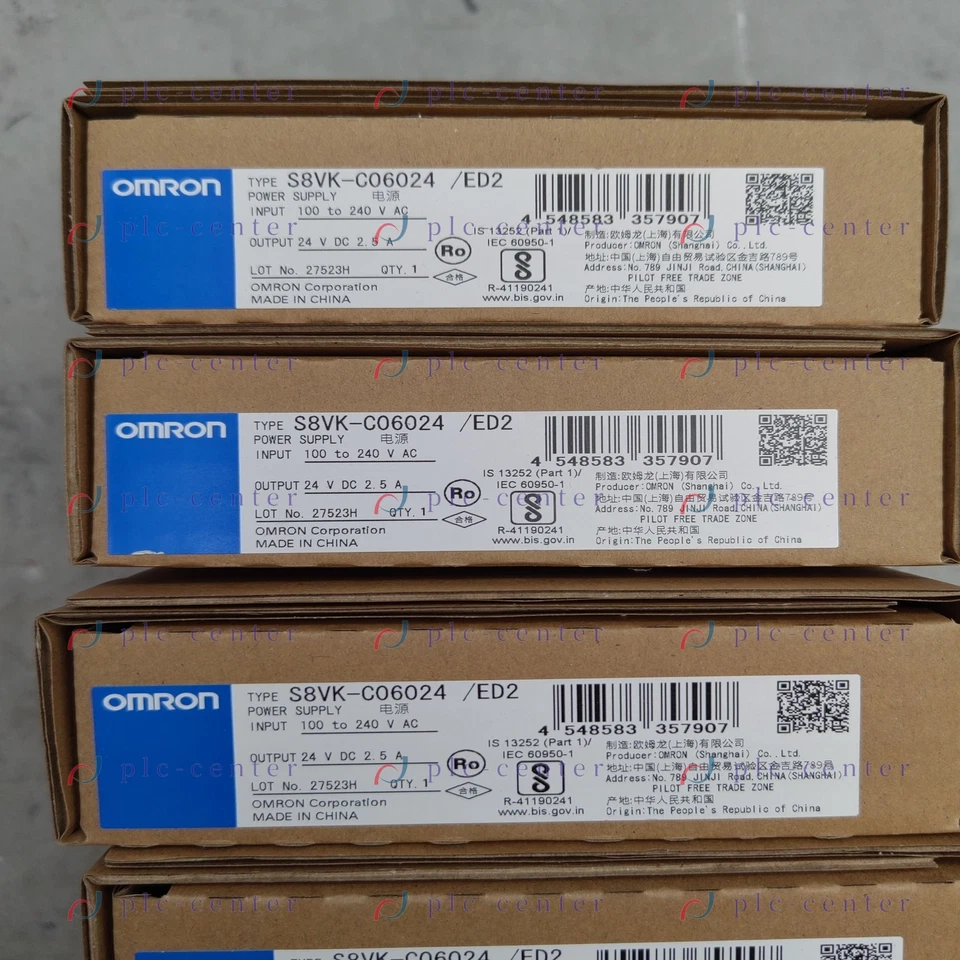 Fuente de alimentación conmutada OMRON nueva en caja S8VK-C06024, AC-DC, riel DIN, 24V@2,5A Foto 1 de 1