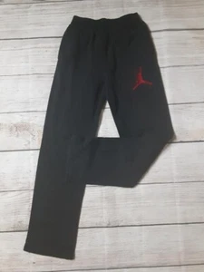 Jordan Sweatpants Boys Size Large Black With Red - Picture 1 of 4