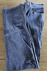 Men's Lee Straight Leg Regular Fit Denim Jeans 2042046 Dark Blue 34 x 36  - Picture 1 of 13