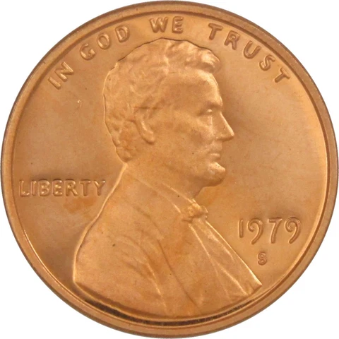 1979 S Type 2 Clear S Lincoln Memorial Cent Choice Proof Penny 1c Coin Cover