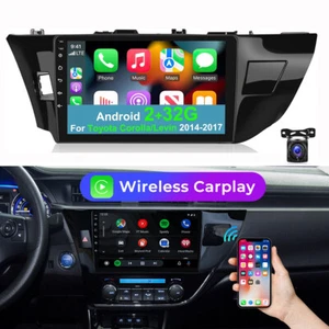 For TOYOTA COROLLA 2014-2016 Carplay 32G Android 12 Car Stereo Radio GPS Navi FM - Picture 1 of 16