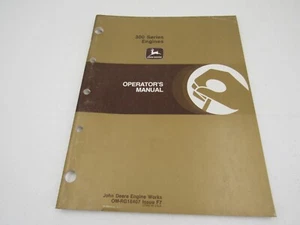 John Deere 300 Series Engines Operator's Manual OMRG16407 - Picture 1 of 3