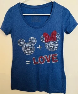 Disney Store Mickey Minnie Equal Love Damen-T-Shirt Größe Small - Bild 1 von 3