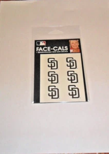 MLB SAN DIEGO PADRES 6 TATUAJES FACIALES TEMPORALES FACIALES ENVÍO RÁPIDO GRATUITO - Imagen 1 de 2