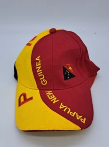 Papua New Guinea Baseball Hat Multicolor Snapback Embroidered Yellow Red - Picture 1 of 5