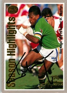Signed 1994 CANBERRA RAIDERS NRL Premiers Card KEN NAGAS - Picture 1 of 2