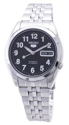 Seiko 5 Automatic 21 Jewel Black Dial Day/Date Analog SNK381K1 30M Mens Watch - image 1 of 4