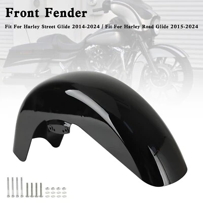 ABS Front Fender Mudguard For Touring Street Glide Road Glide 2014-2024 US - Изображение 1 из 4