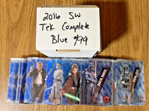 2016 Topps Star Wars High Tek Complete BLUE Rainbow Foil Set 112 Pieces #/99 - Picture 1 of 2