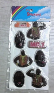 Pegatinas vintage Mr. T Puffy selladas en paquete años 80 A Team TV Show B A Baracus - Imagen 1 de 4