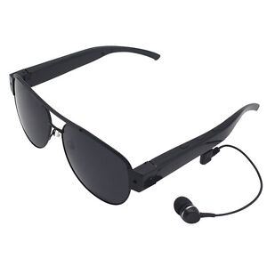  Glasses MP3 Player Bluetooth 4.0 CSR Answer phone Call Listen Music Rechargable