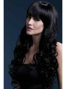 Heat Resistant Wig Washable Styleable Ladies Wig Halloween Wig Isabelle Black - Picture 1 of 1