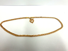 14kt yellow gold ankle bracelet w/diamond heart sz 10in lg wgt 2.5 grams tcw .08