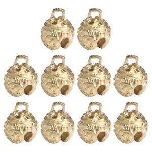 10Pcs Diy Brass Bell Crafts Hanging Small Crafts Bell Little Bells Tiny Bells - Picture 1 of 12